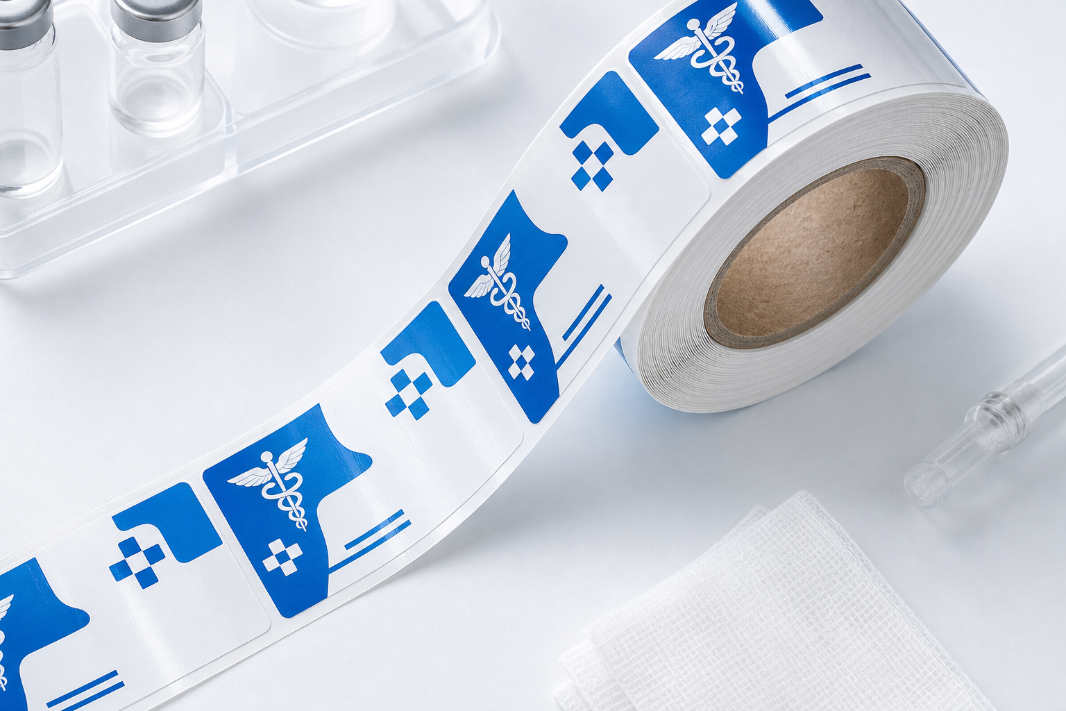 Custom label roll production